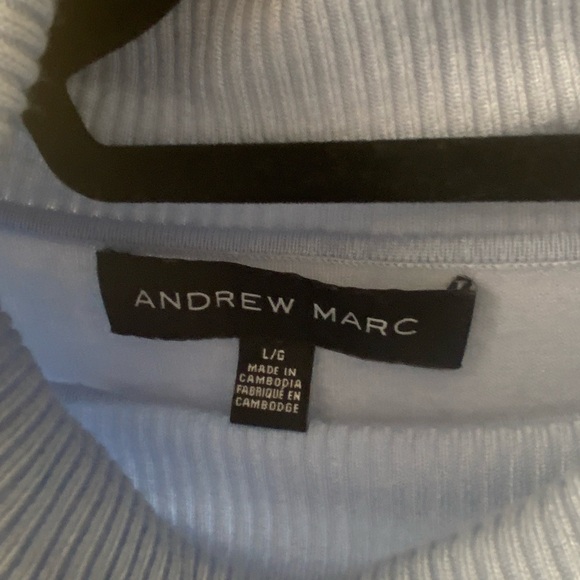 Andrew Marc Soft Baby Blue Turtleneck sweater - Picture 3 of 5